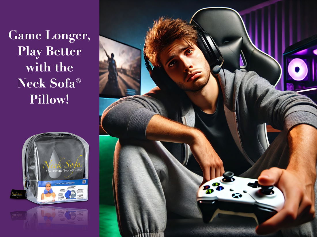 Image of a tired gamer with a white Xbox controller.