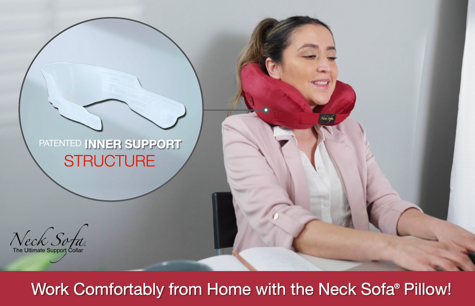 Work Comfortably from Home with the Neck Sofa Pillow