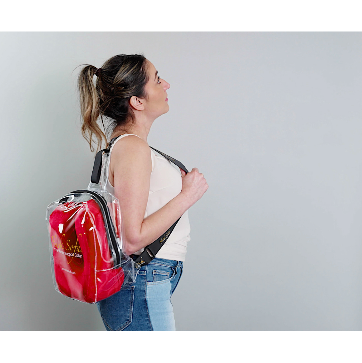 Cozy Meets Convenient. Use it for Local or international flights - red