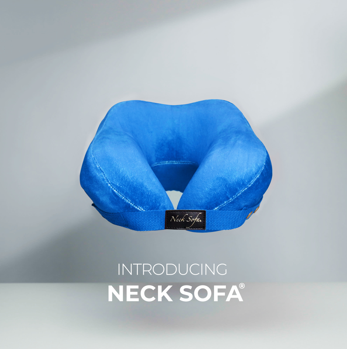 Introducing neck Sofa Pillow Cervical spine stability - Blue