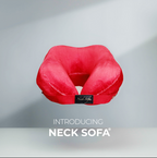 Introducing neck Sofa Pillow Cervical spine stability - Red